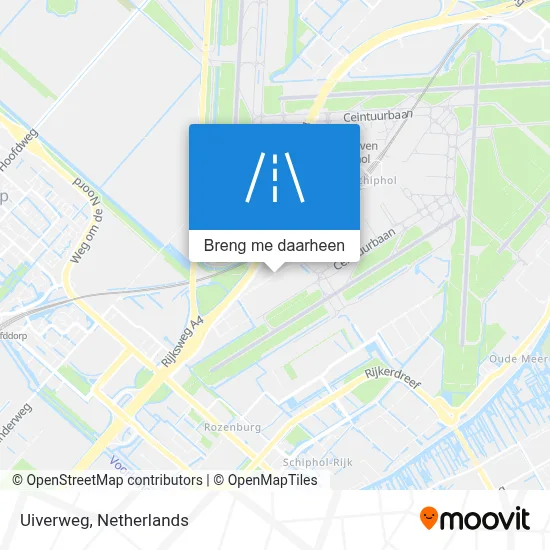 Uiverweg kaart