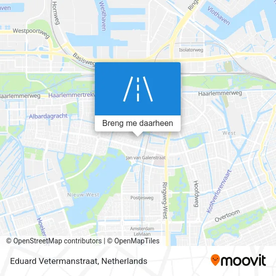 Eduard Vetermanstraat kaart
