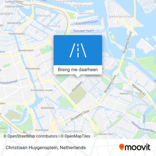 Christiaan Huygensplein kaart