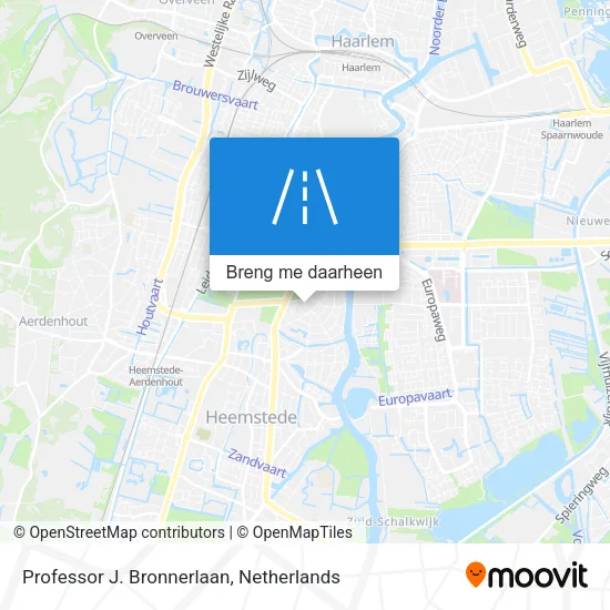 Professor J. Bronnerlaan kaart