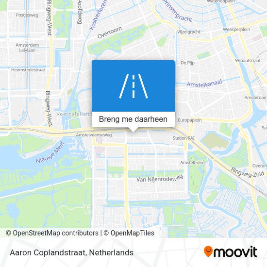 Aaron Coplandstraat kaart