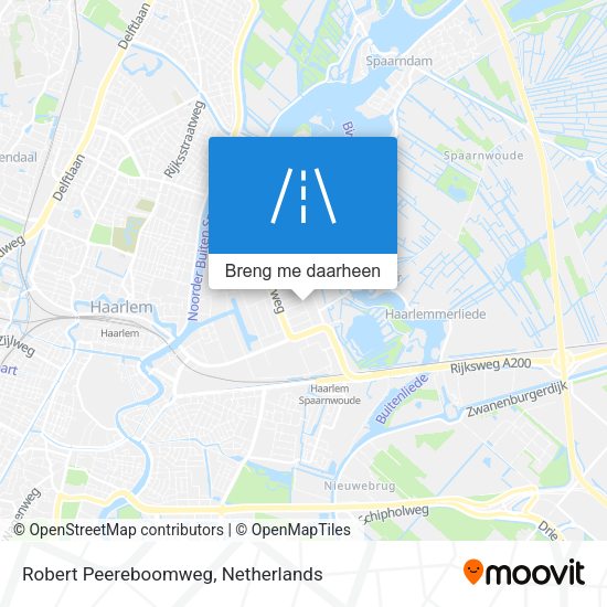 Robert Peereboomweg kaart