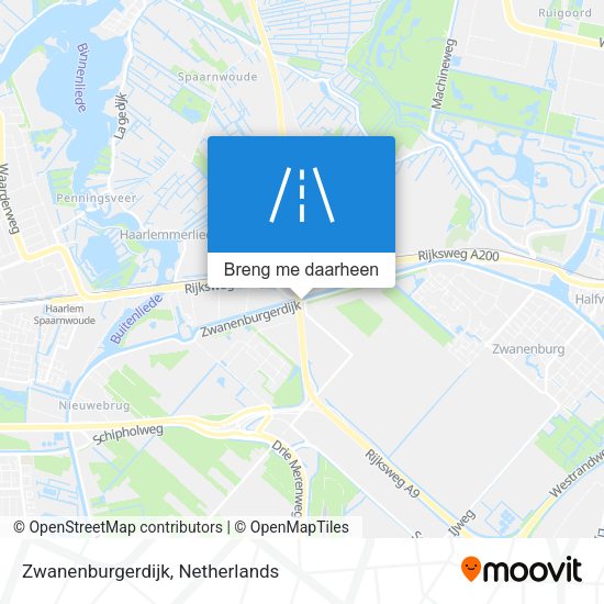 Zwanenburgerdijk kaart