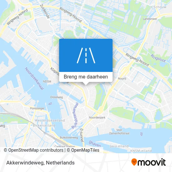 Akkerwindeweg kaart