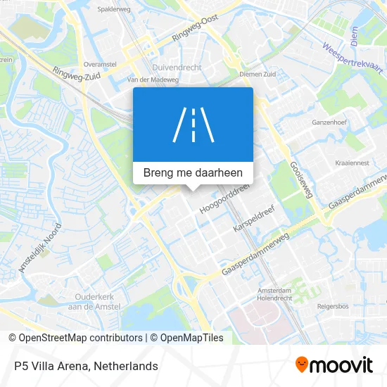 P5 Villa Arena kaart