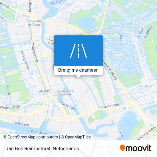 Jan Bonekampstraat kaart