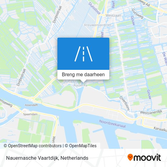 Nauernasche Vaartdijk kaart