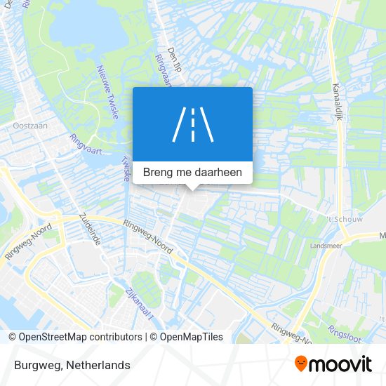 Burgweg kaart