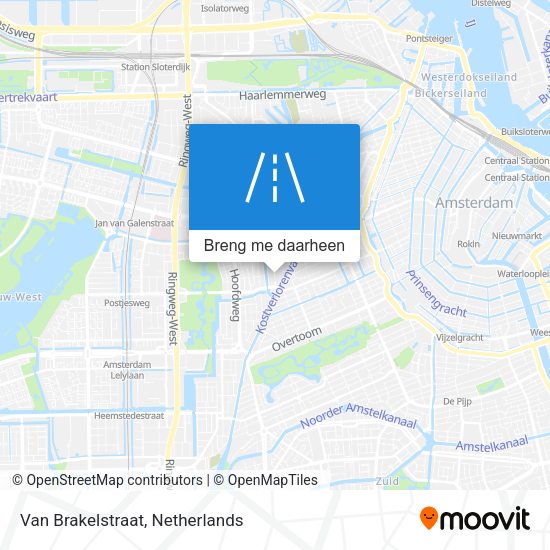 Van Brakelstraat kaart
