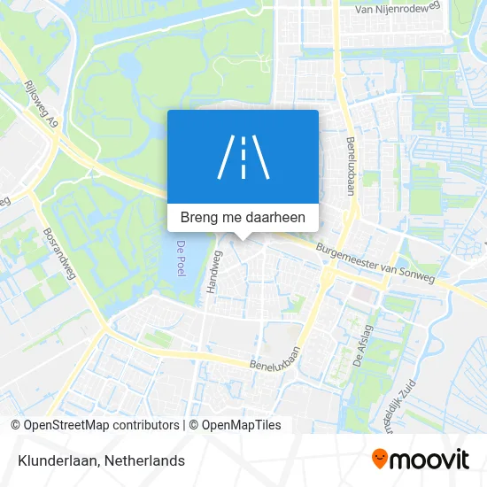 Klunderlaan kaart