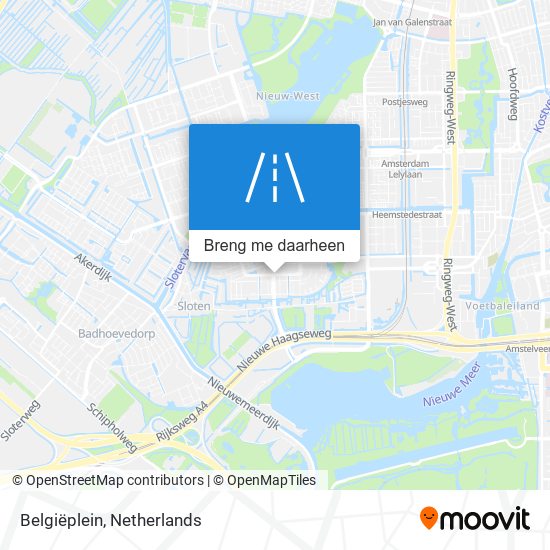 Belgiëplein kaart