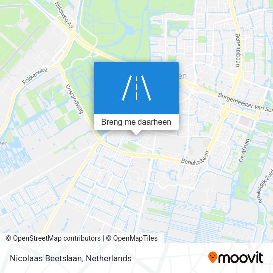 Nicolaas Beetslaan kaart