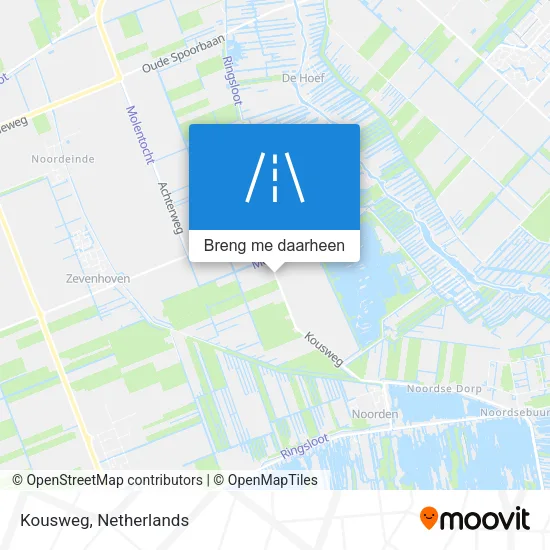 Kousweg kaart