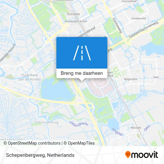 Schepenbergweg kaart