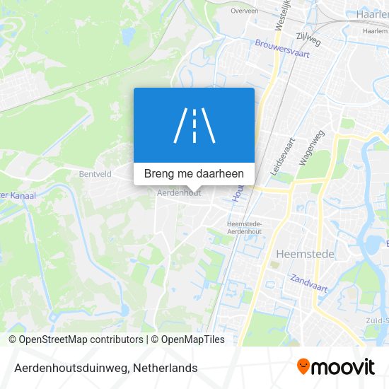 Aerdenhoutsduinweg kaart
