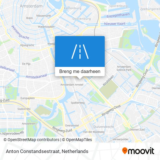 Anton Constandsestraat kaart