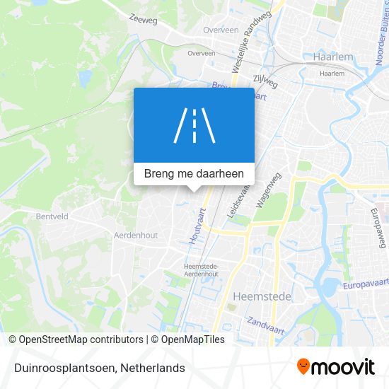 Duinroosplantsoen kaart