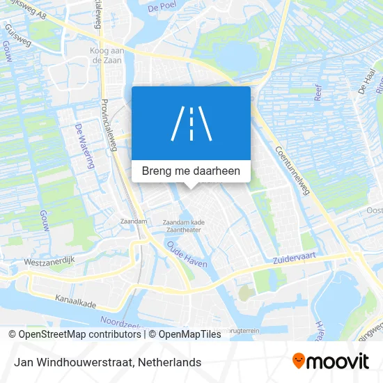 Jan Windhouwerstraat kaart