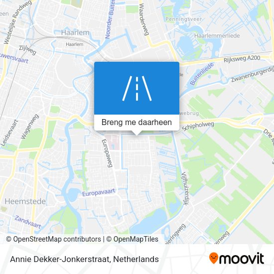 Annie Dekker-Jonkerstraat kaart
