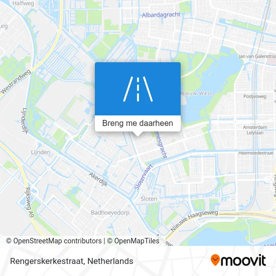 Rengerskerkestraat kaart