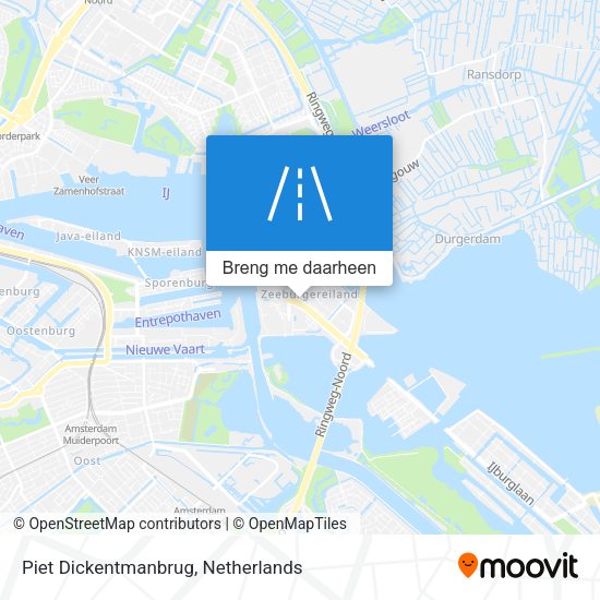 Piet Dickentmanbrug kaart