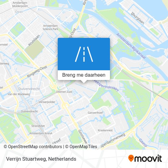 Verrijn Stuartweg kaart