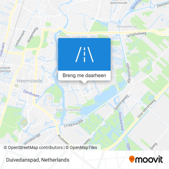 Duivedanspad kaart