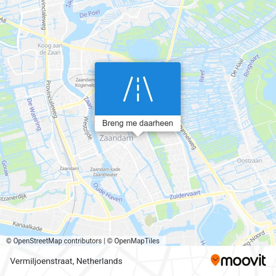 Vermiljoenstraat kaart