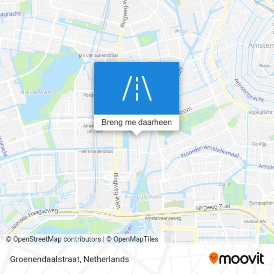 Groenendaalstraat kaart