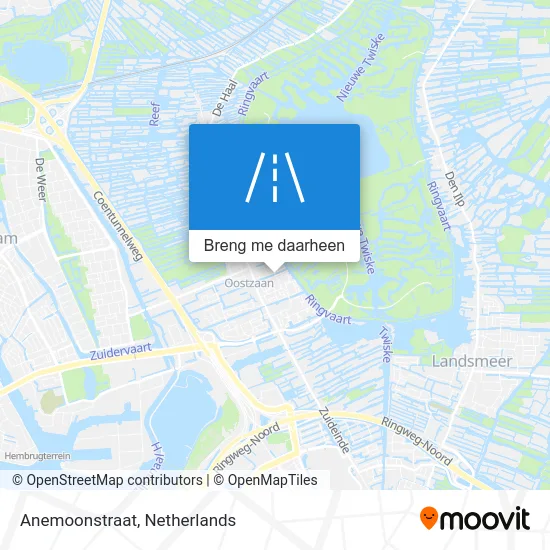Anemoonstraat kaart