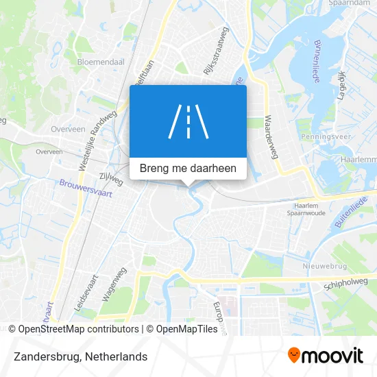 Zandersbrug kaart