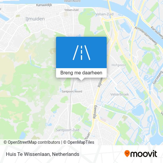 Huis Te Wissenlaan kaart