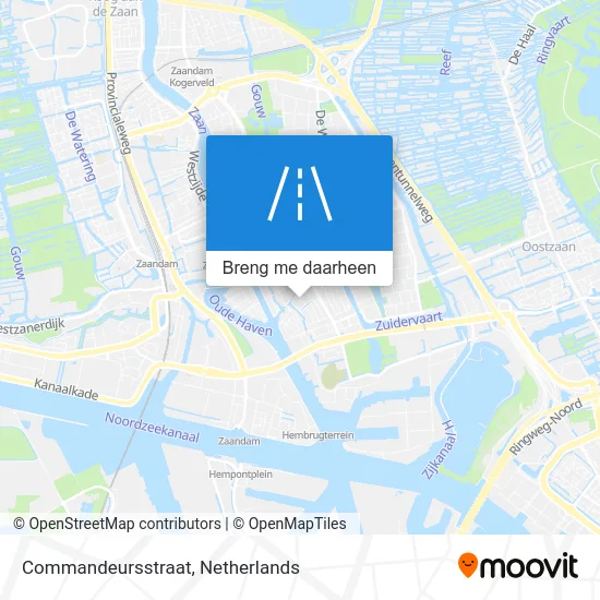 Commandeursstraat kaart