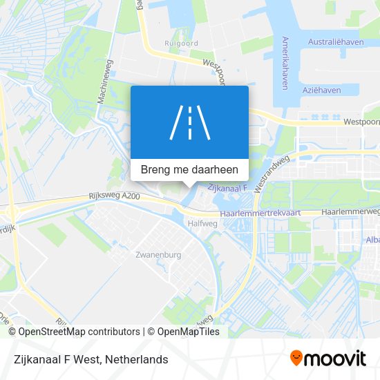 Zijkanaal F West kaart