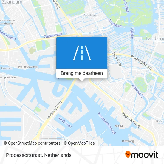 Processorstraat kaart