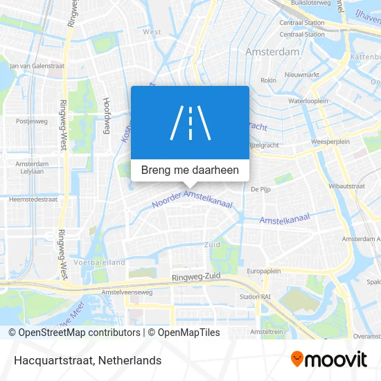 Hacquartstraat kaart