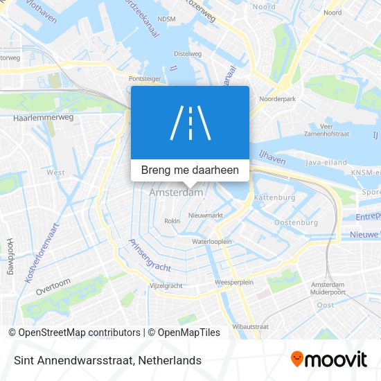 Sint Annendwarsstraat kaart