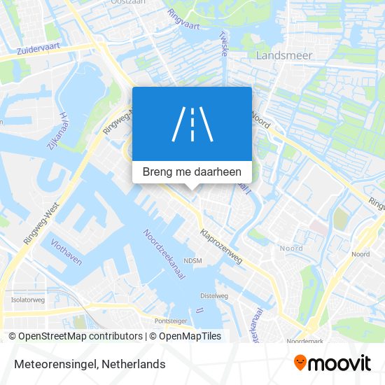 Meteorensingel kaart