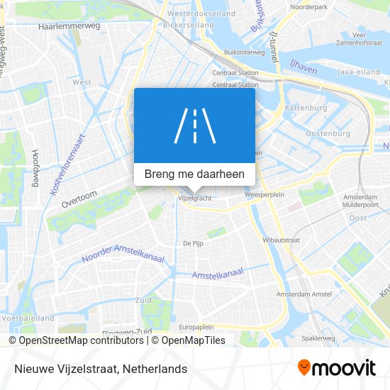 Nieuwe Vijzelstraat kaart