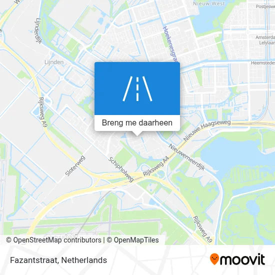 Fazantstraat kaart