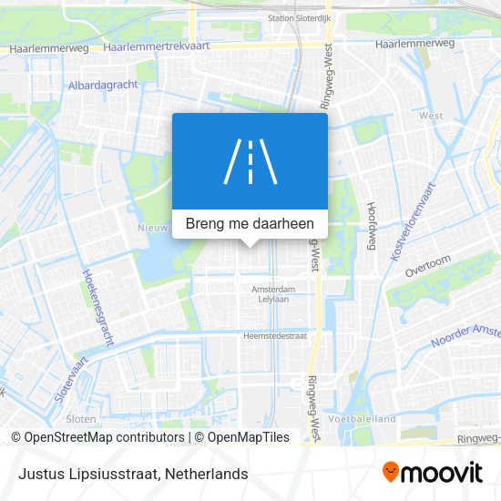 Justus Lipsiusstraat kaart