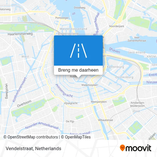 Vendelstraat kaart