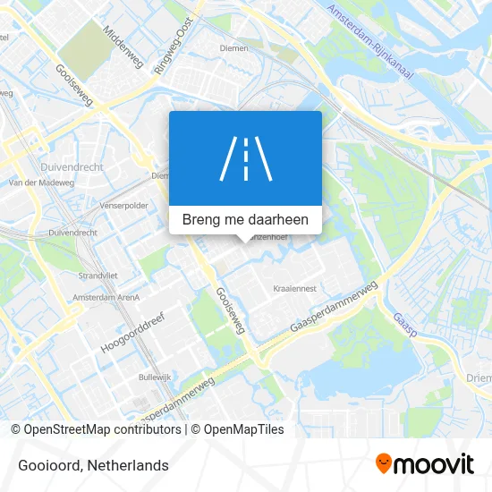 Gooioord kaart