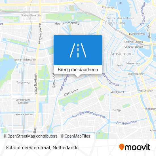 Schoolmeesterstraat kaart