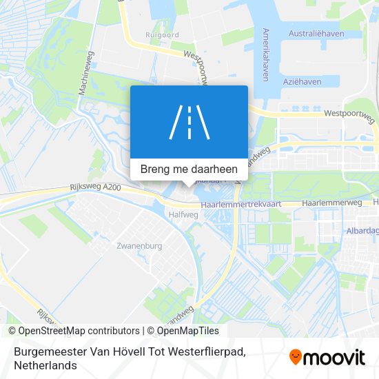 Burgemeester Van Hövell Tot Westerflierpad kaart
