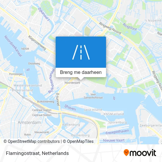 Flamingostraat kaart