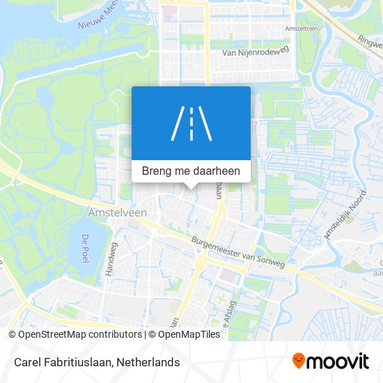 Carel Fabritiuslaan kaart