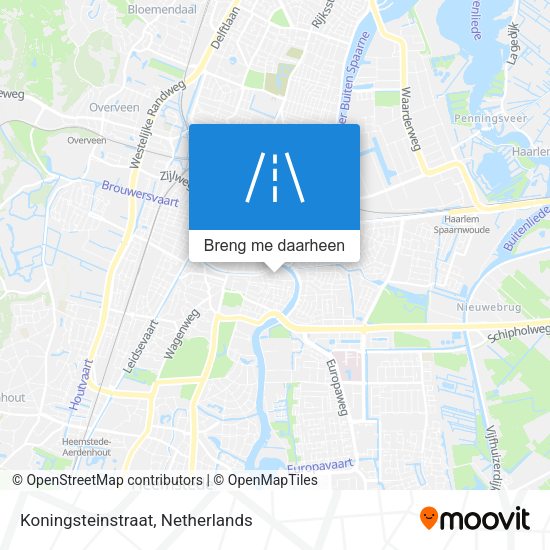 Koningsteinstraat kaart