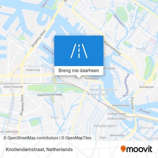 Knollendamstraat kaart