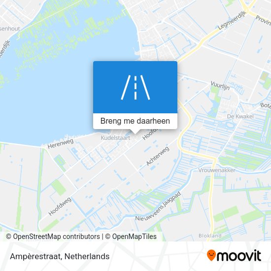 Ampèrestraat kaart